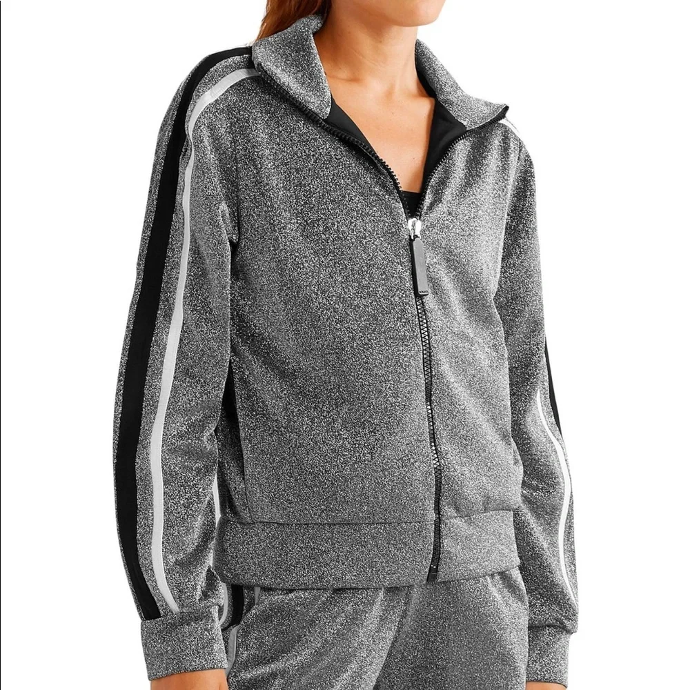 No Ka Oi Designer silver athletic jacket - Picture 2 of 7